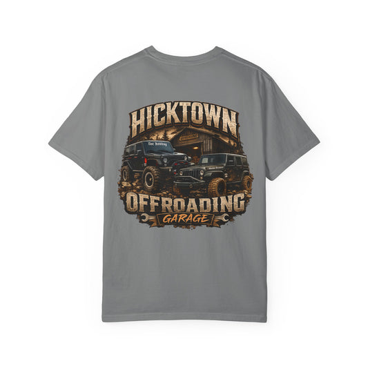 Hicktown Offroading Garage T-Shirt featuring Doc Holliday and Monkey Business