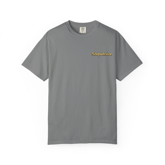 Hicktown Offroading T-Shirt — 'Stupidvisor' Chest Logo, Back Graphic