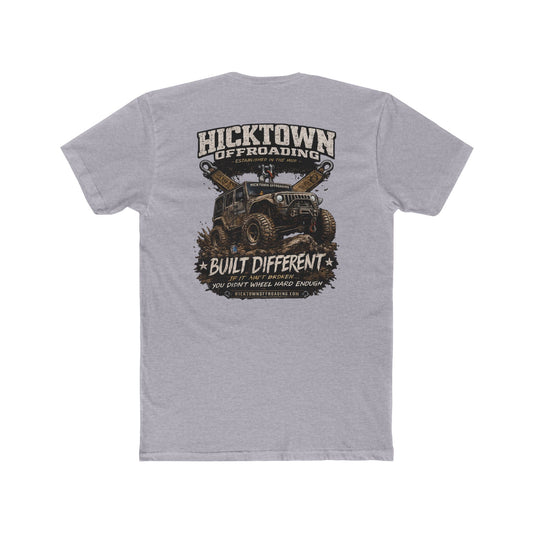 Hicktown Offroading Tee — "Built Different" Jeep Graphic T-Shirt