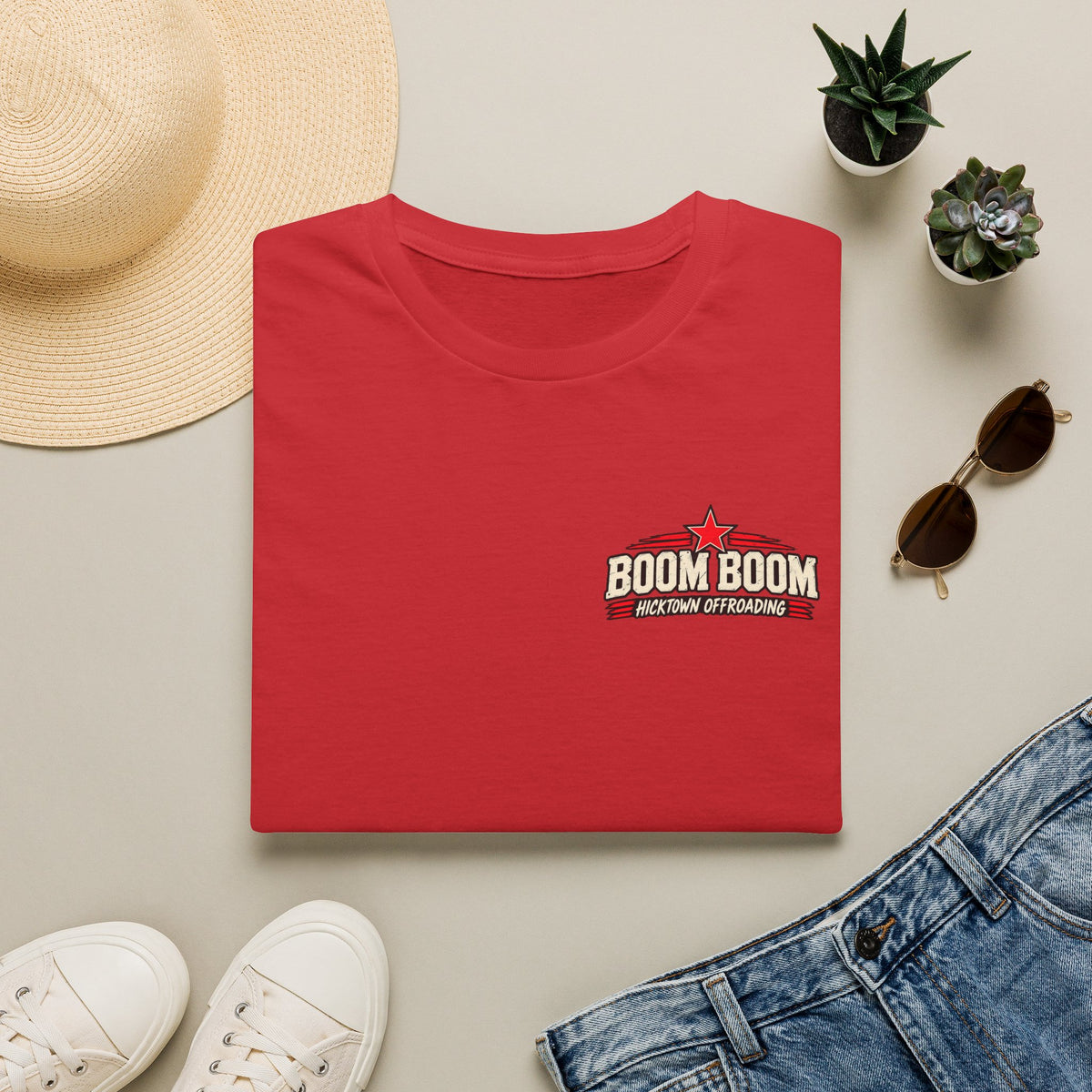 Boom Boom Motorsports T‑Shirt — Retro Off‑Roading Logo Tee