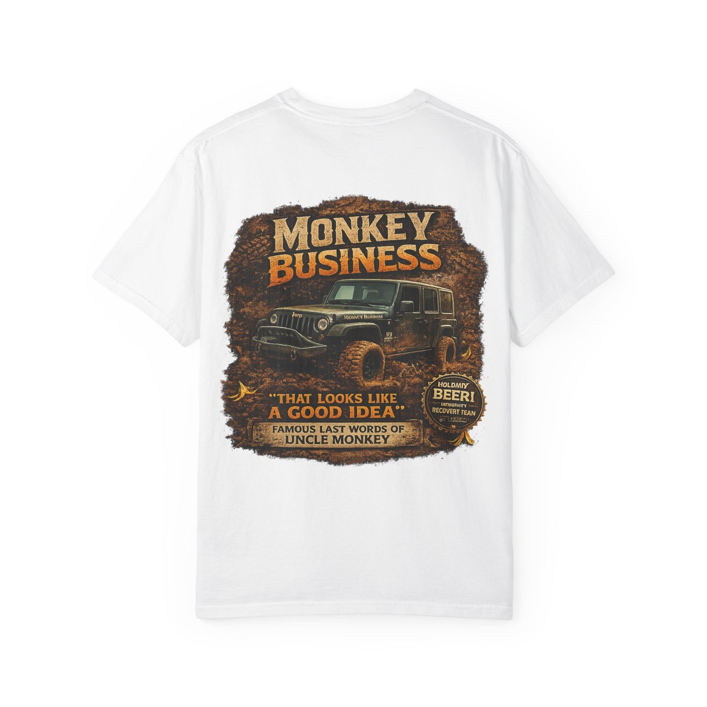 Monkey Business Jeep T-Shirt — Vintage Off-Road Graphic Tee