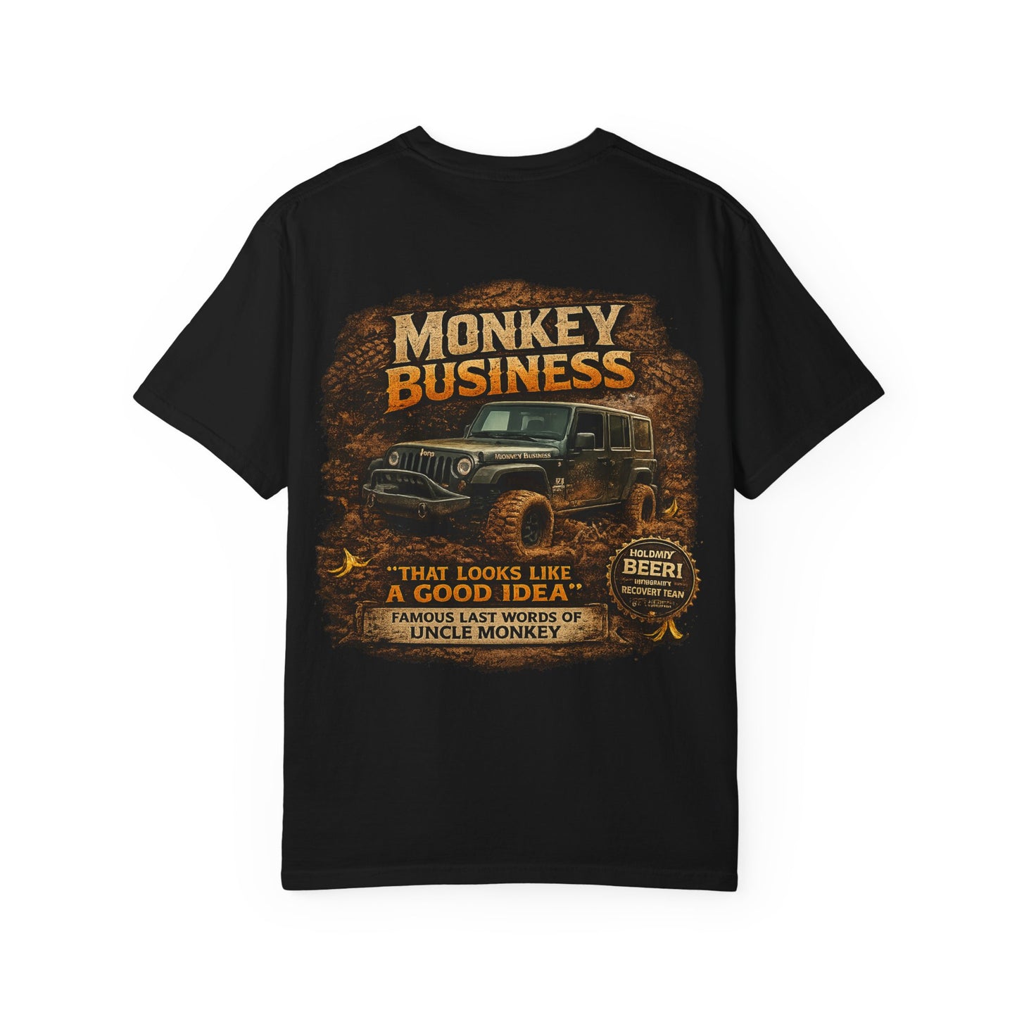 Monkey Business Jeep T-Shirt — Vintage Off-Road Graphic Tee