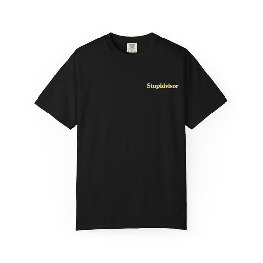 Hicktown Offroading T-Shirt — 'Stupidvisor' Chest Logo, Back Graphic