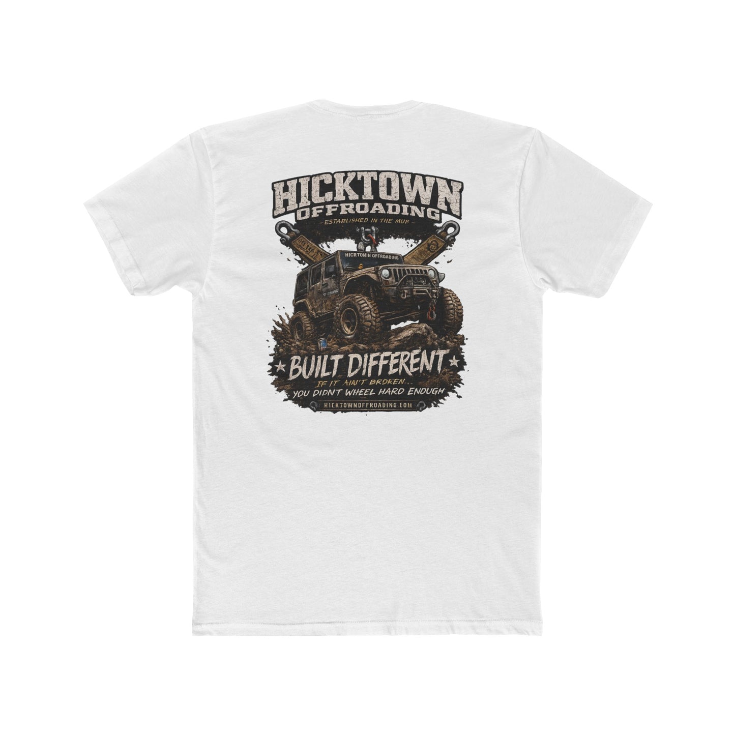 Hicktown Offroading Tee — "Built Different" Jeep Graphic T-Shirt