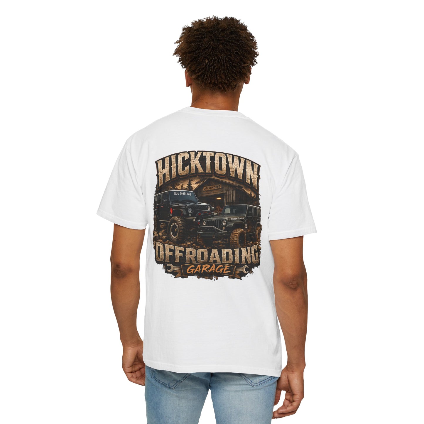 Hicktown Offroading Garage T-Shirt featuring Doc Holliday and Monkey Business