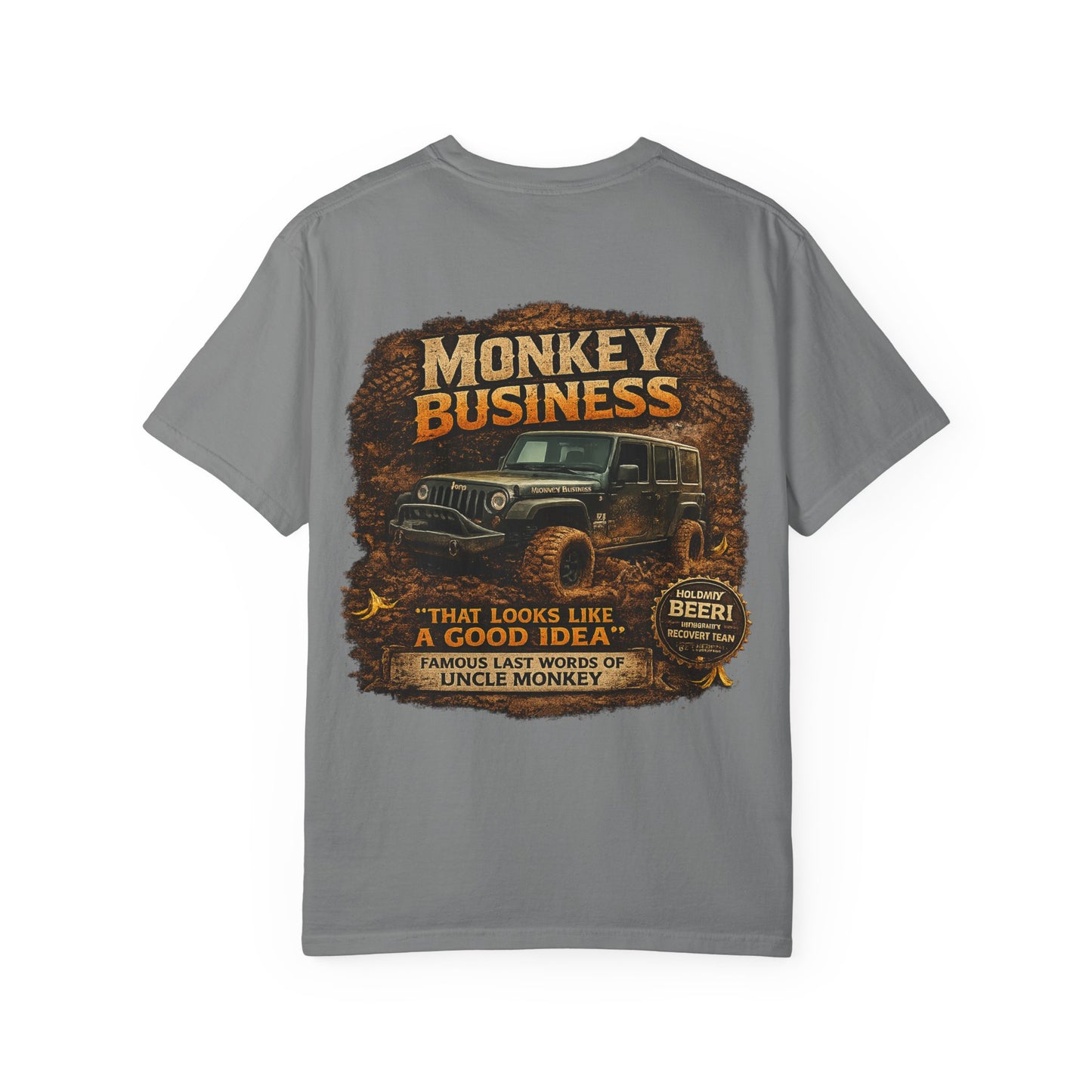 Monkey Business Jeep T-Shirt — Vintage Off-Road Graphic Tee